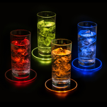 LED Untersetzer Bierdeckel Leuchtend für Getränke